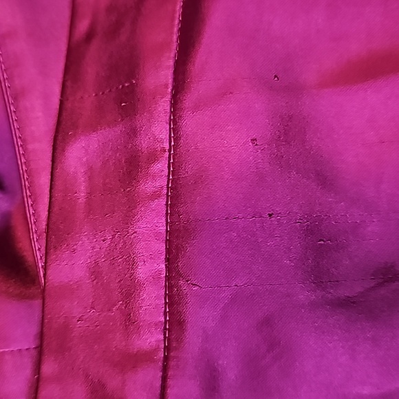 NWT House of Harlow 1960 Magenta High Waist Wide Leg Sateen Trouser Pant - Picture 8 of 12